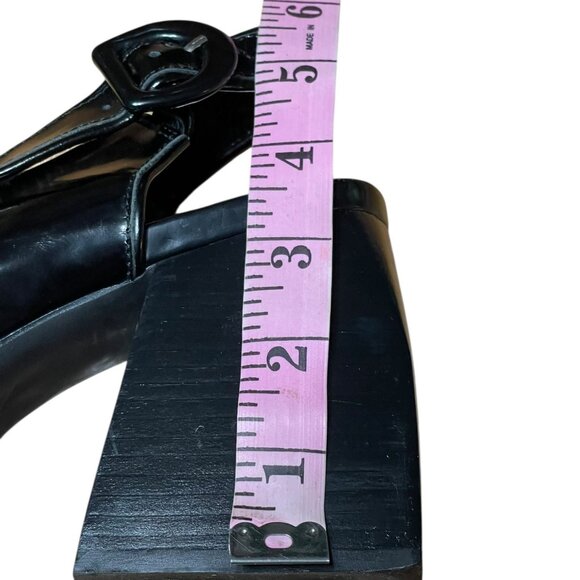 Jeffrey Campbell Glossy Black Platform Heels - Picture 5 of 14